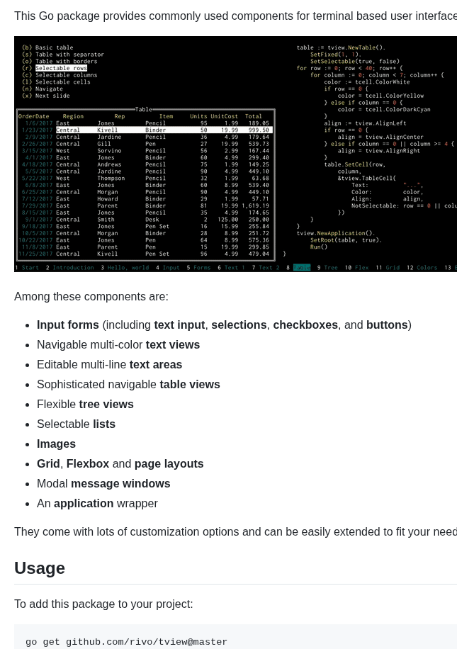 Rivo Tview screenshot