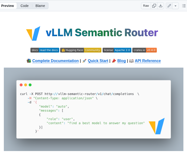 Vllm Project Semantic Router screenshot