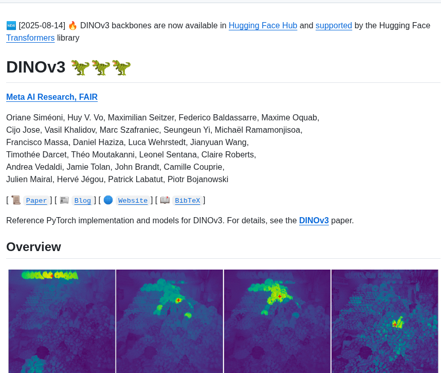 Facebookresearch Dinov3 screenshot
