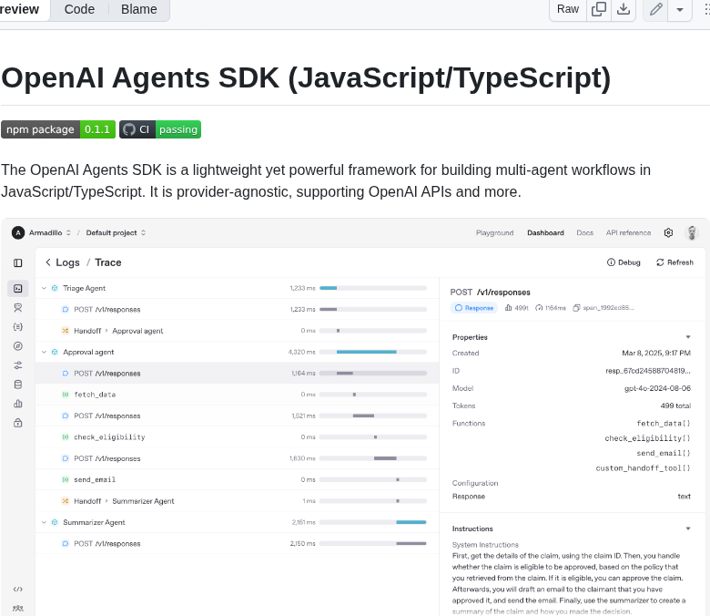 Openai Openai Agents Js screenshot