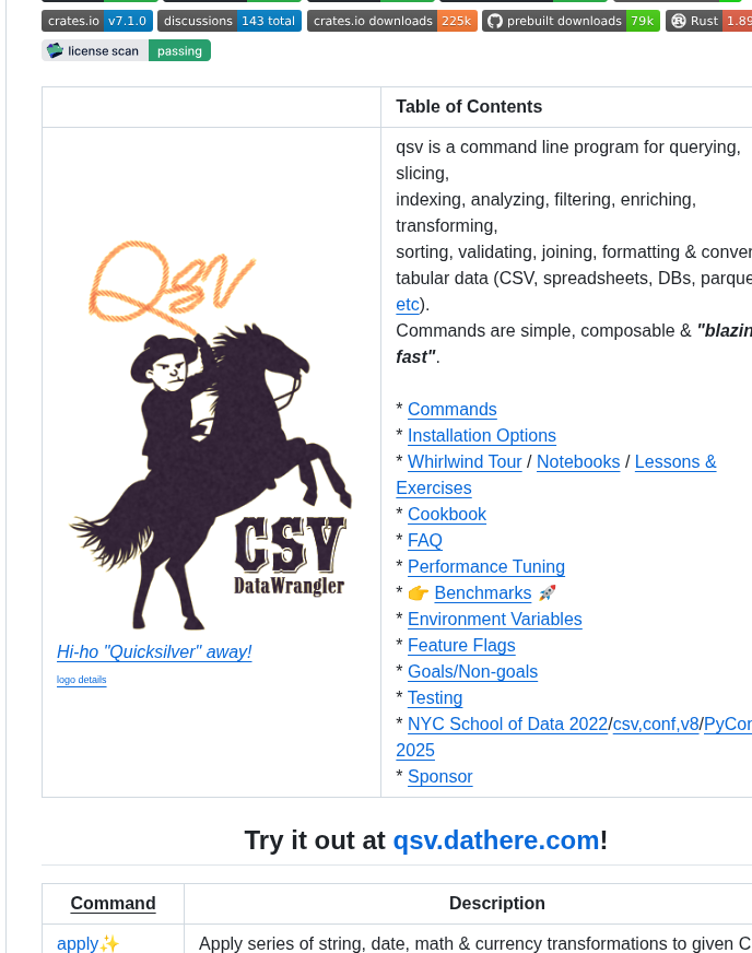 Dathere Qsv screenshot