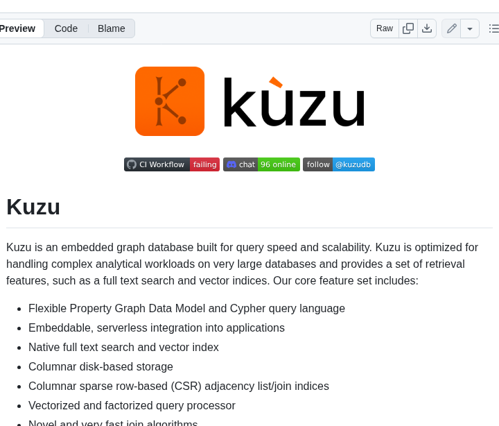 Kuzudb Kuzu screenshot
