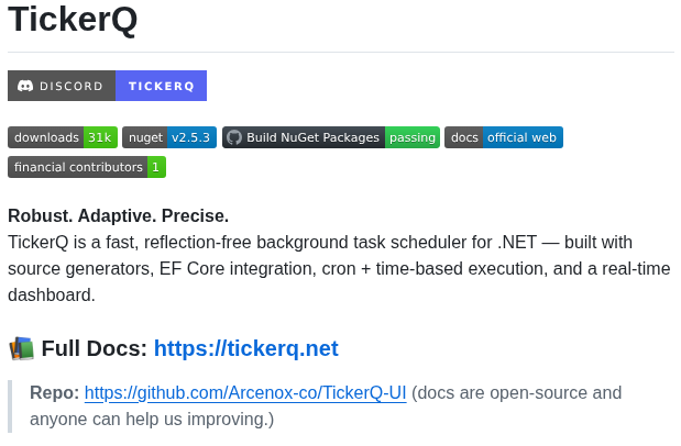 Arcenox Co Tickerq screenshot