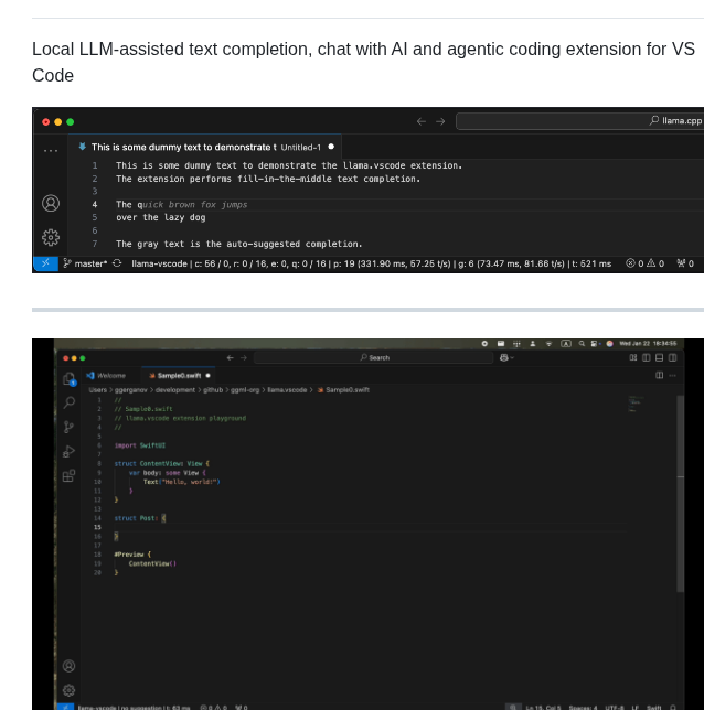 Ggml Org Llama.vscode screenshot