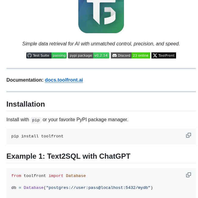 Kruskal Labs Toolfront screenshot