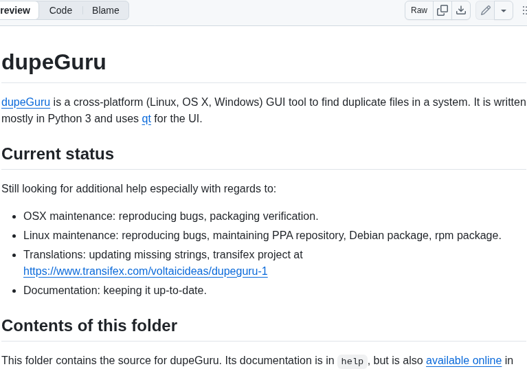 Arsenetar Dupeguru screenshot