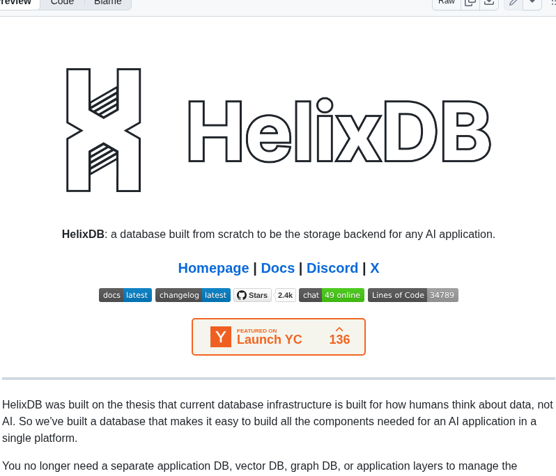 Helixdb Helix Db screenshot