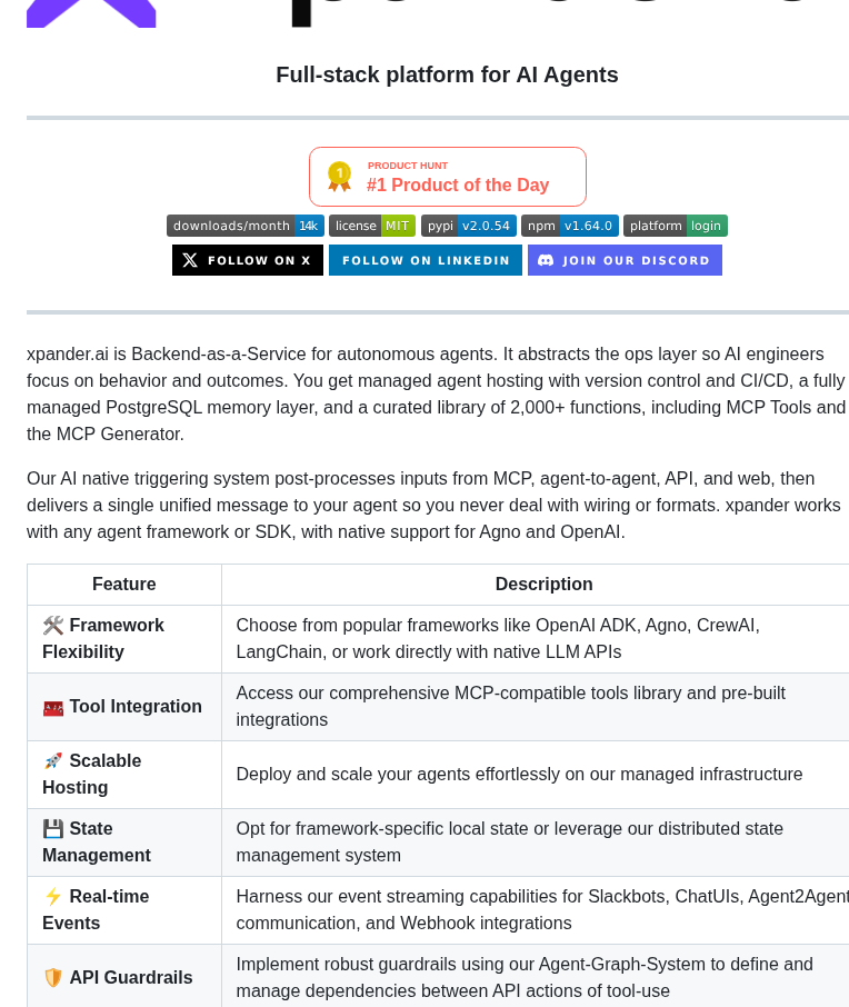 Xpander Ai Xpander.ai screenshot