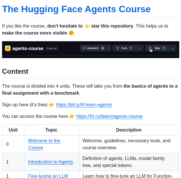 Huggingface Agents Course screenshot