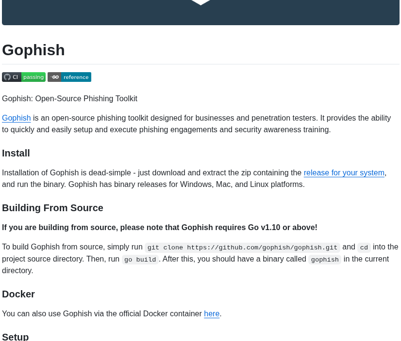 Gophish Gophish screenshot
