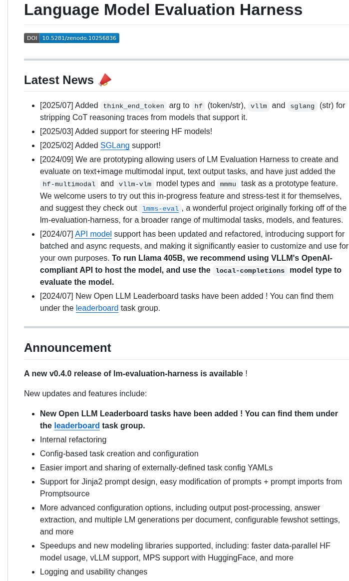 Eleutherai Lm Evaluation Harness screenshot