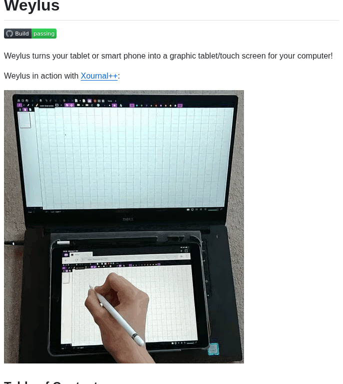 H M H Weylus screenshot