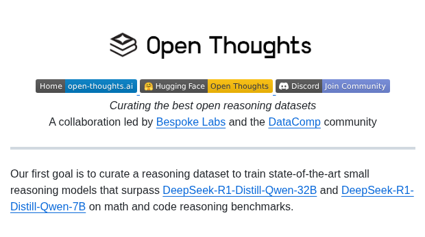 Open Thoughts Open Thoughts screenshot