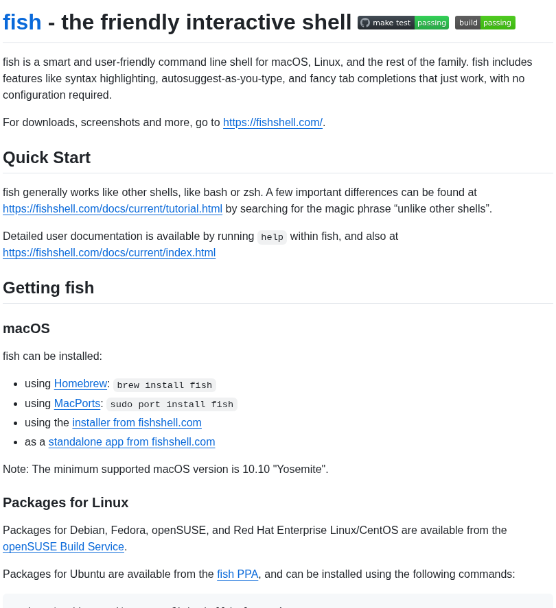 Fish Shell Fish Shell screenshot