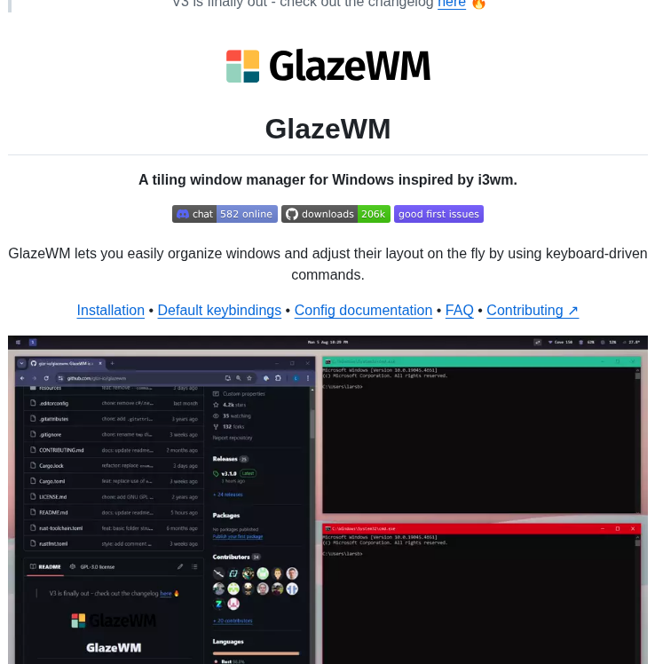 Glzr Io Glazewm screenshot