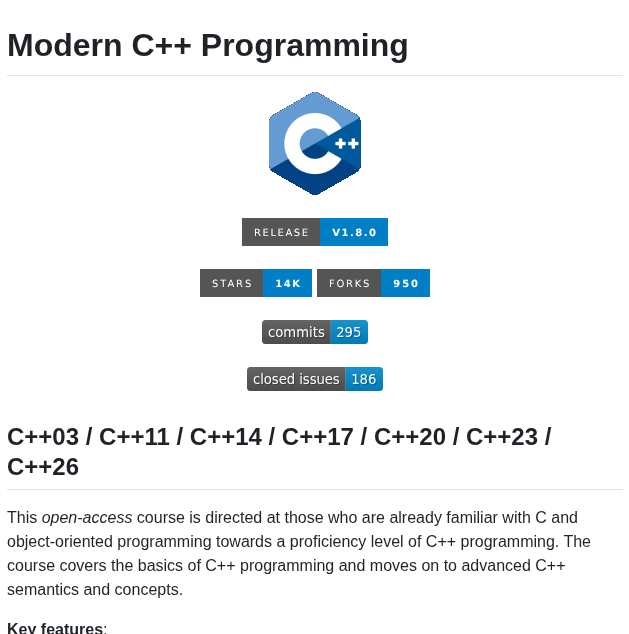 Federico Busato Modern Cpp Programming screenshot