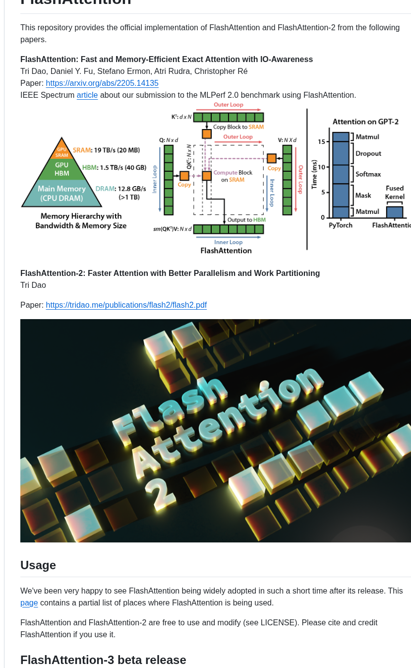 Dao Ailab Flash Attention screenshot