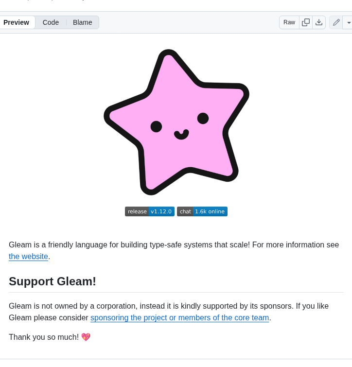 Gleam Lang Gleam screenshot