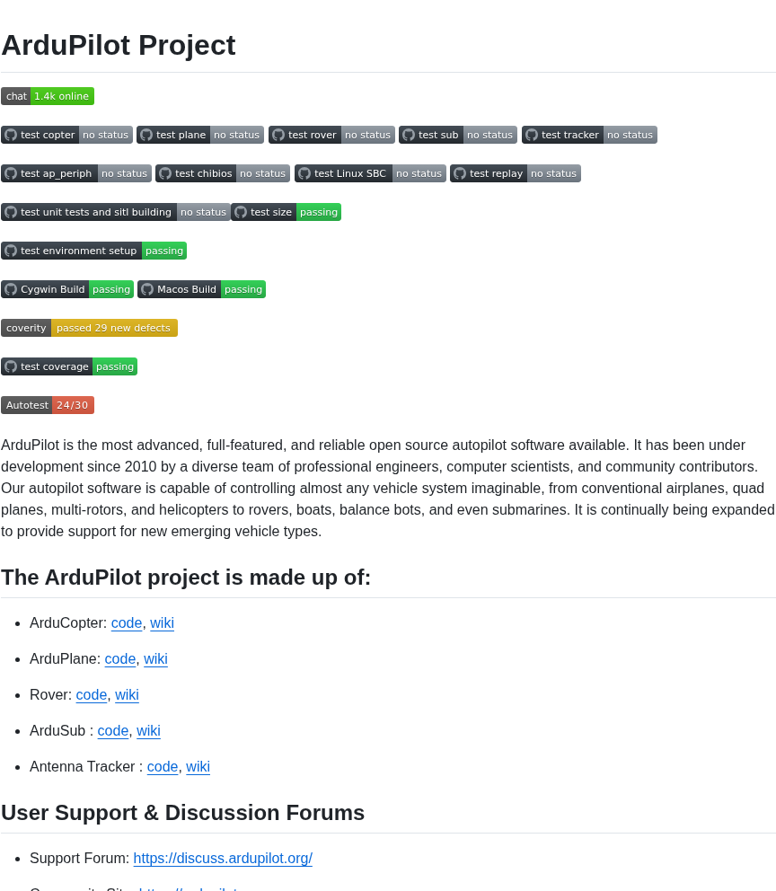 Ardupilot Ardupilot screenshot