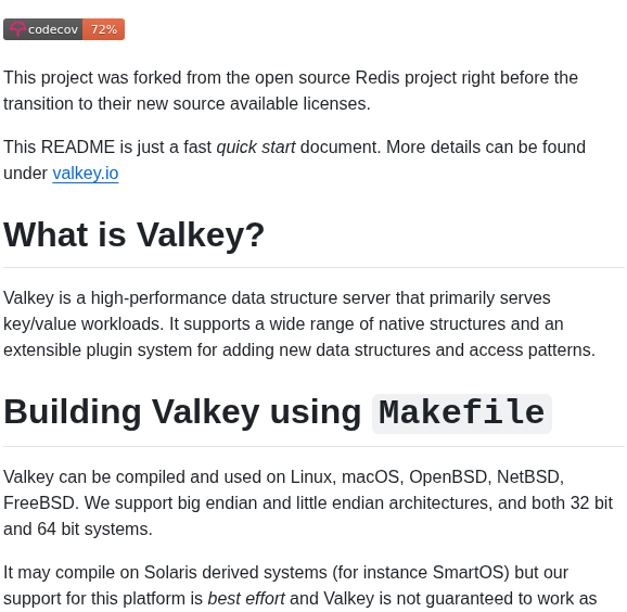 Valkey Io Valkey screenshot