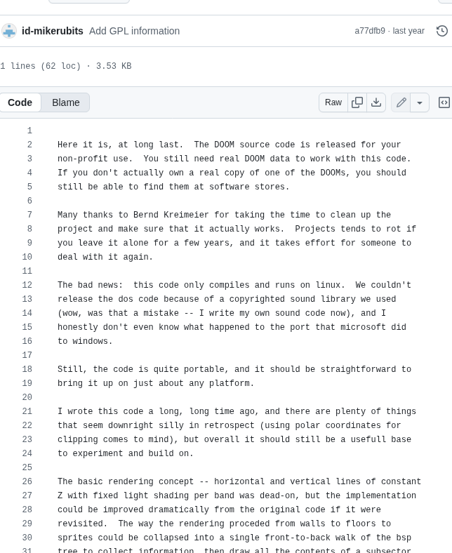 Id Software Doom screenshot