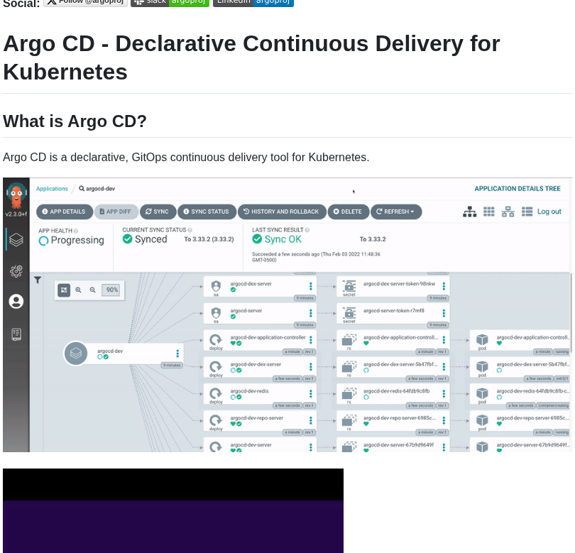 Argoproj Argo Cd screenshot