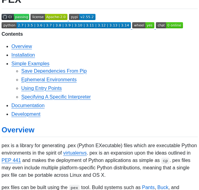Pex Tool Pex screenshot