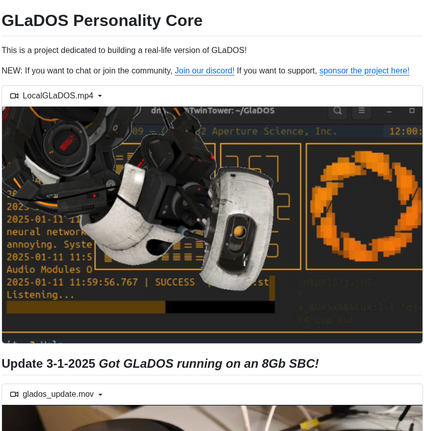 Dnhkng Glados screenshot