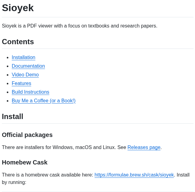 Ahrm Sioyek screenshot