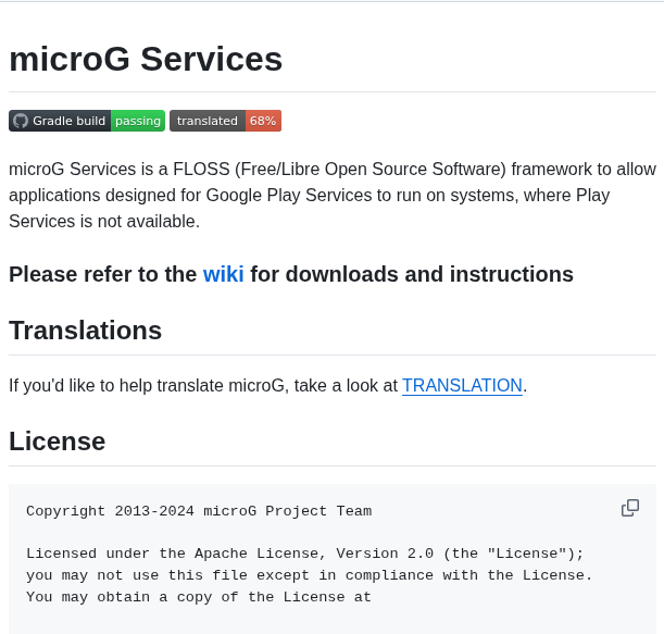 Microg Gmscore screenshot