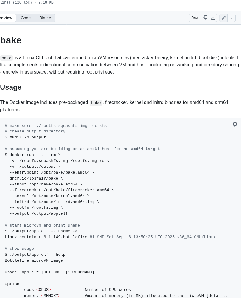 Losfair Bake screenshot