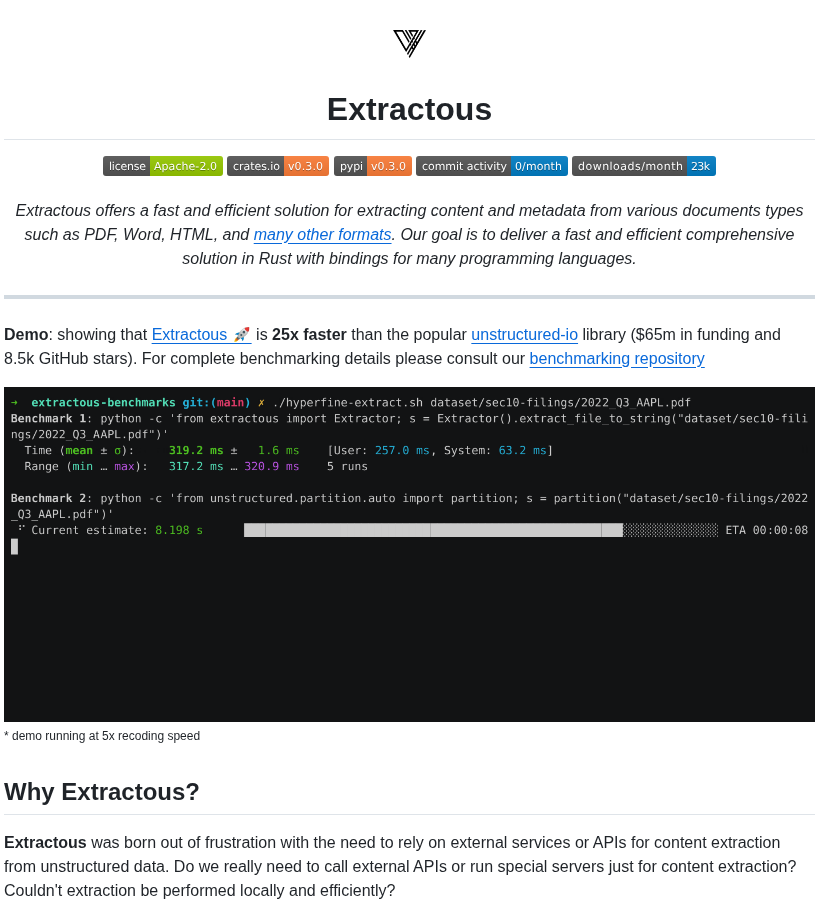 Yobix Ai Extractous screenshot
