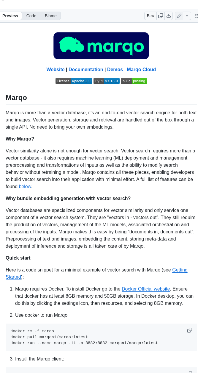 Marqo Ai Marqo screenshot