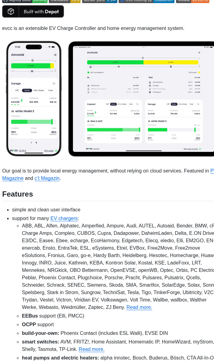 Evcc Io Evcc screenshot