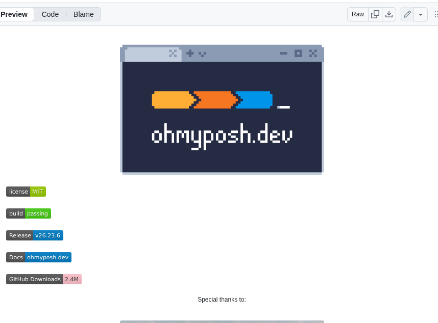 Jandedobbeleer Oh My Posh screenshot