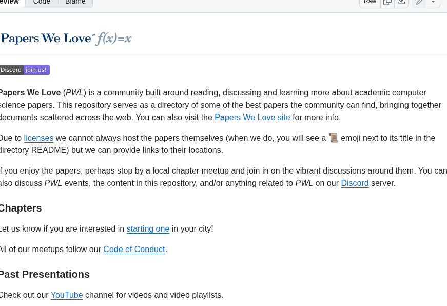 Papers We Love Papers We Love screenshot