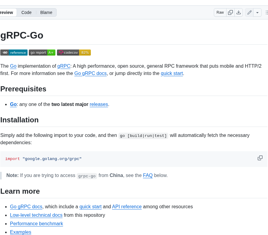 Grpc Grpc Go screenshot