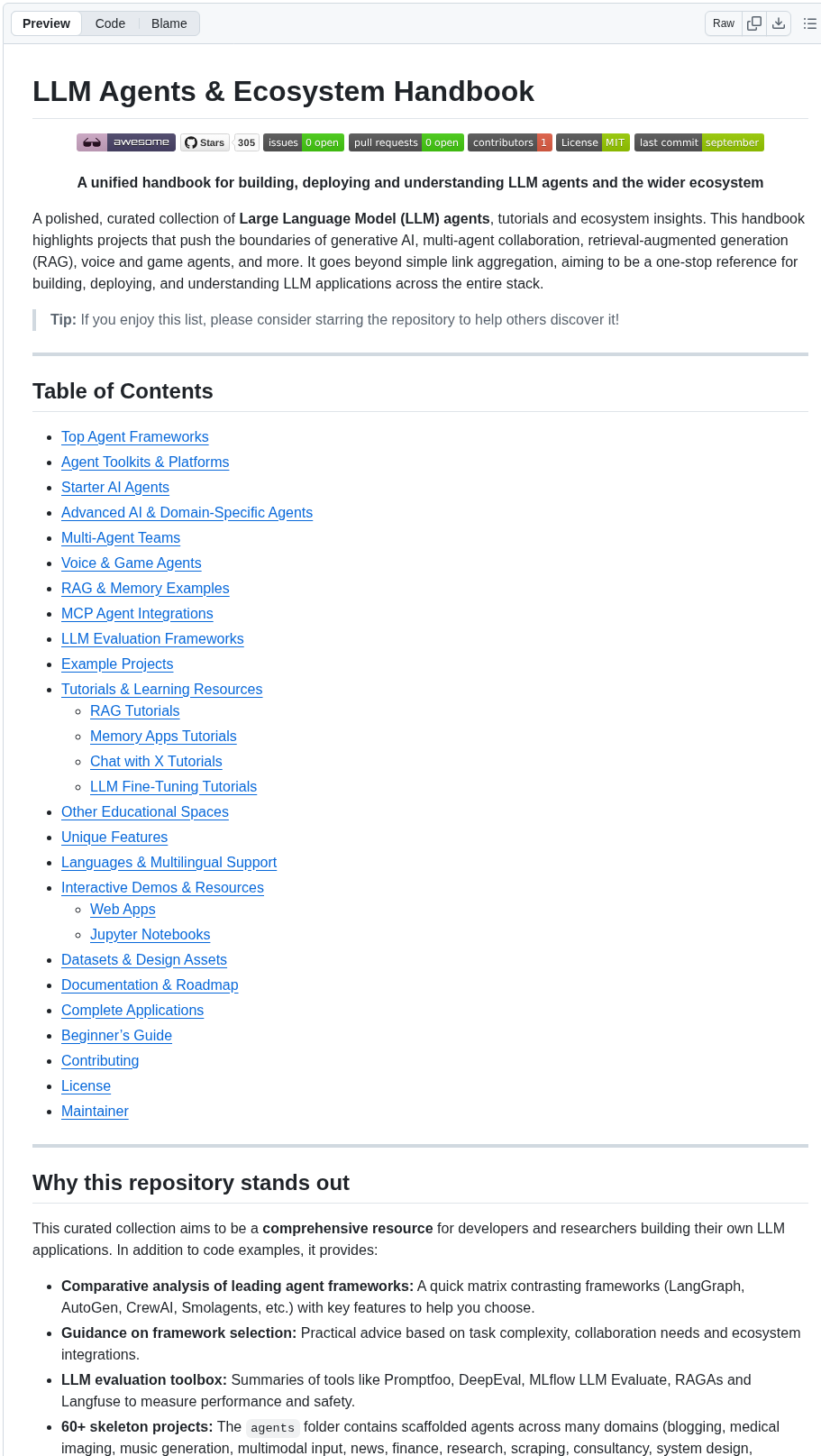 Oxbshw Llm Agents Ecosystem Handbook screenshot