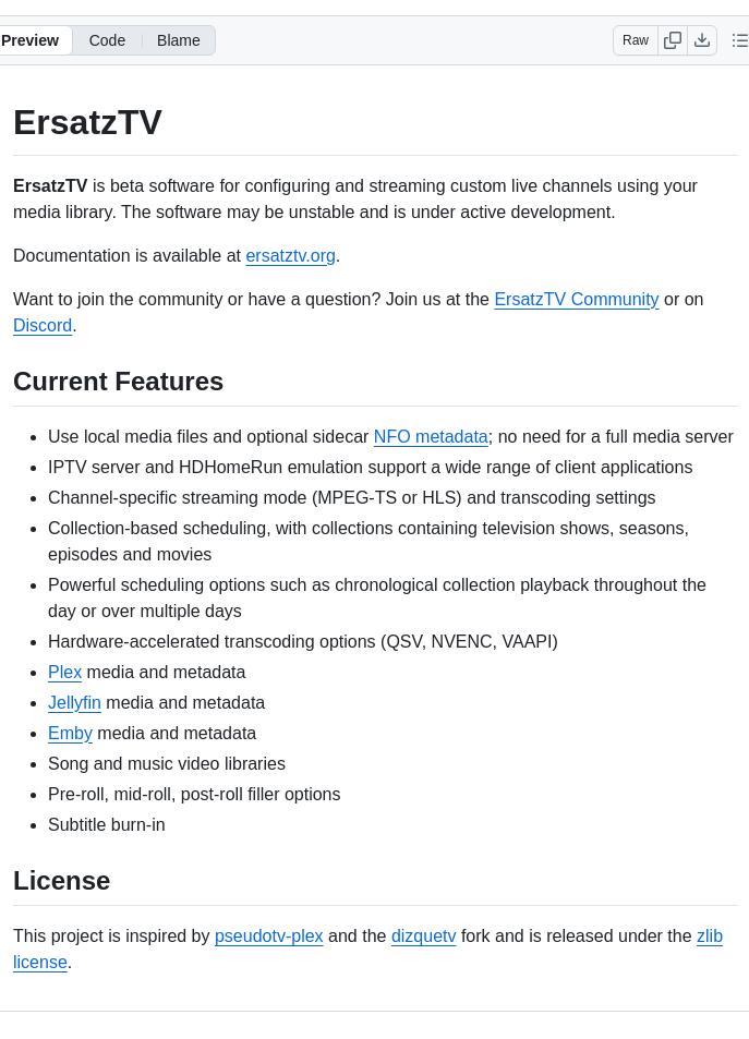 Ersatztv Ersatztv screenshot