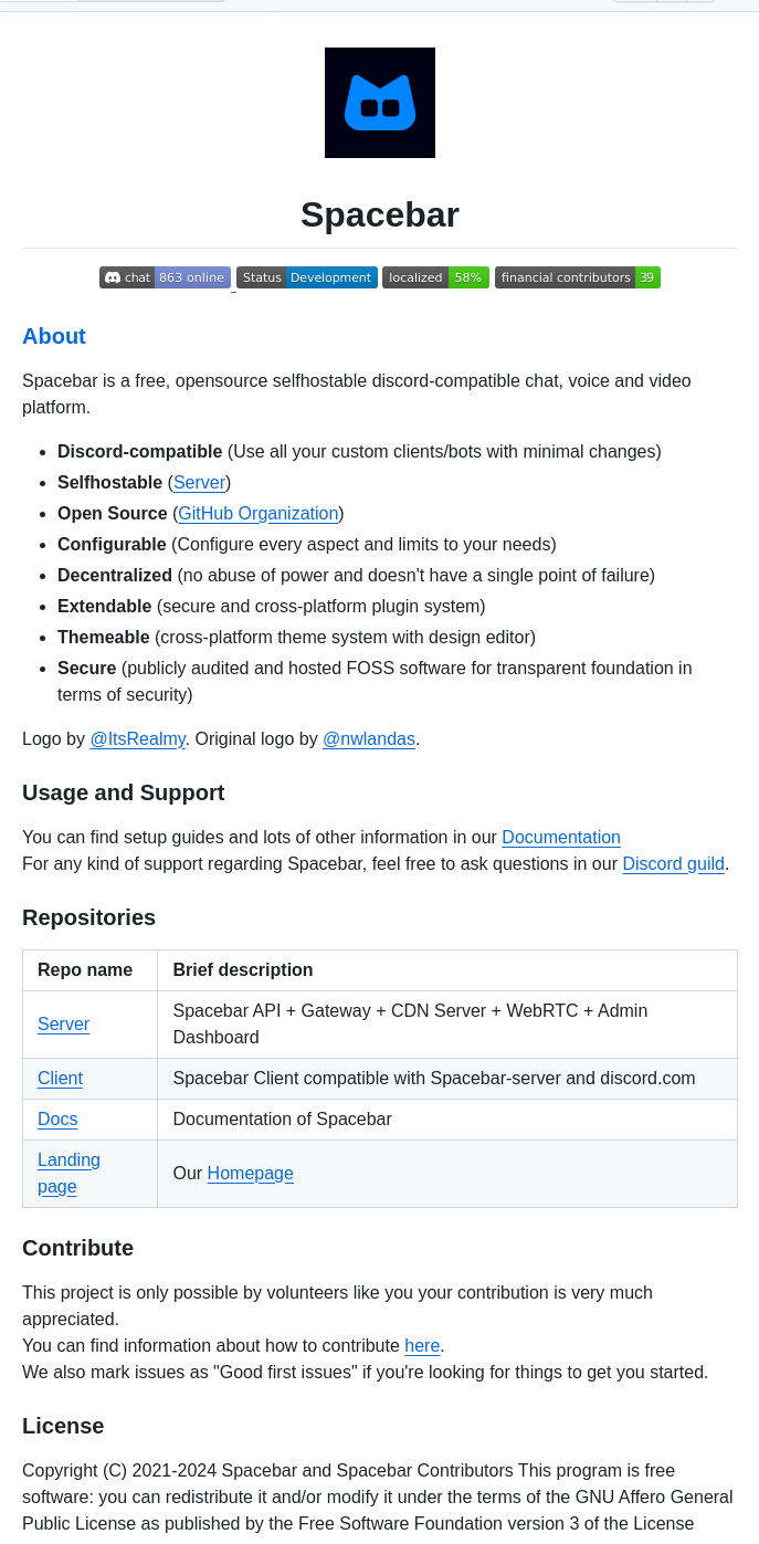 Spacebarchat Spacebarchat screenshot