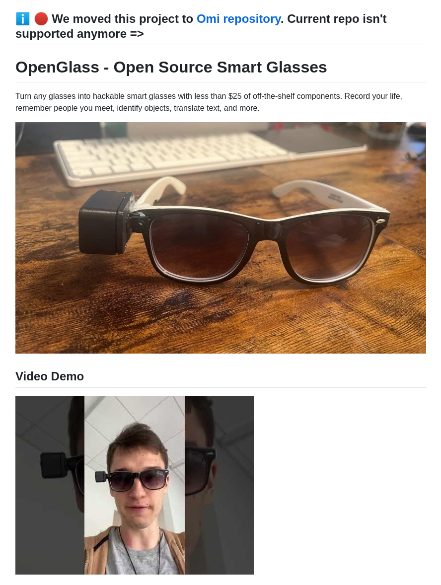 Basedhardware Openglass screenshot
