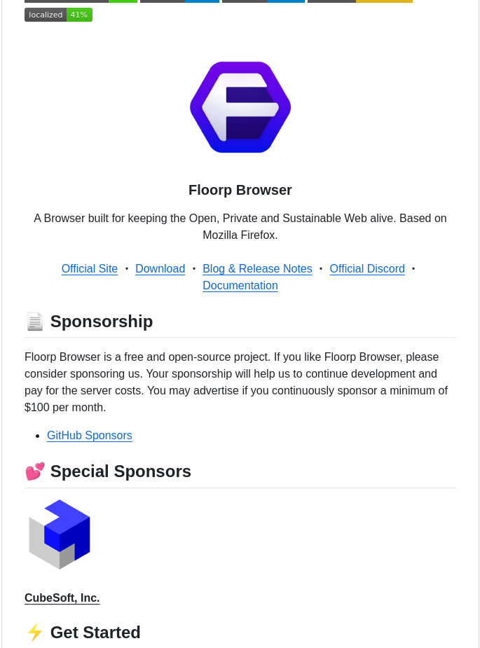 Floorp Projects Floorp screenshot