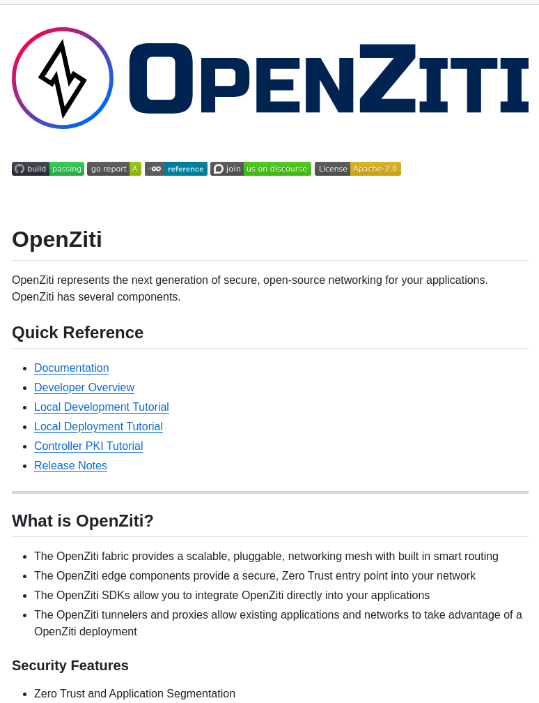 Openziti Ziti screenshot