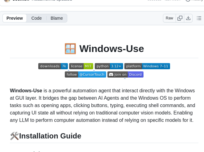 Cursortouch Windows Use screenshot