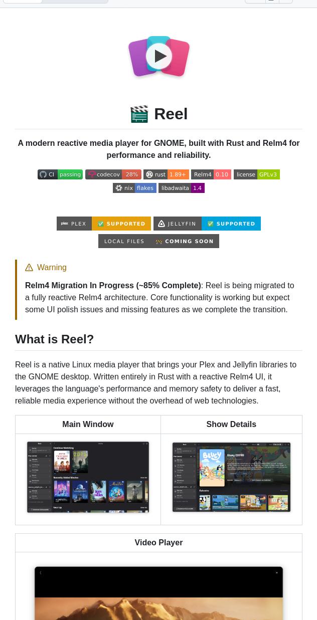 Arsfeld Reel screenshot