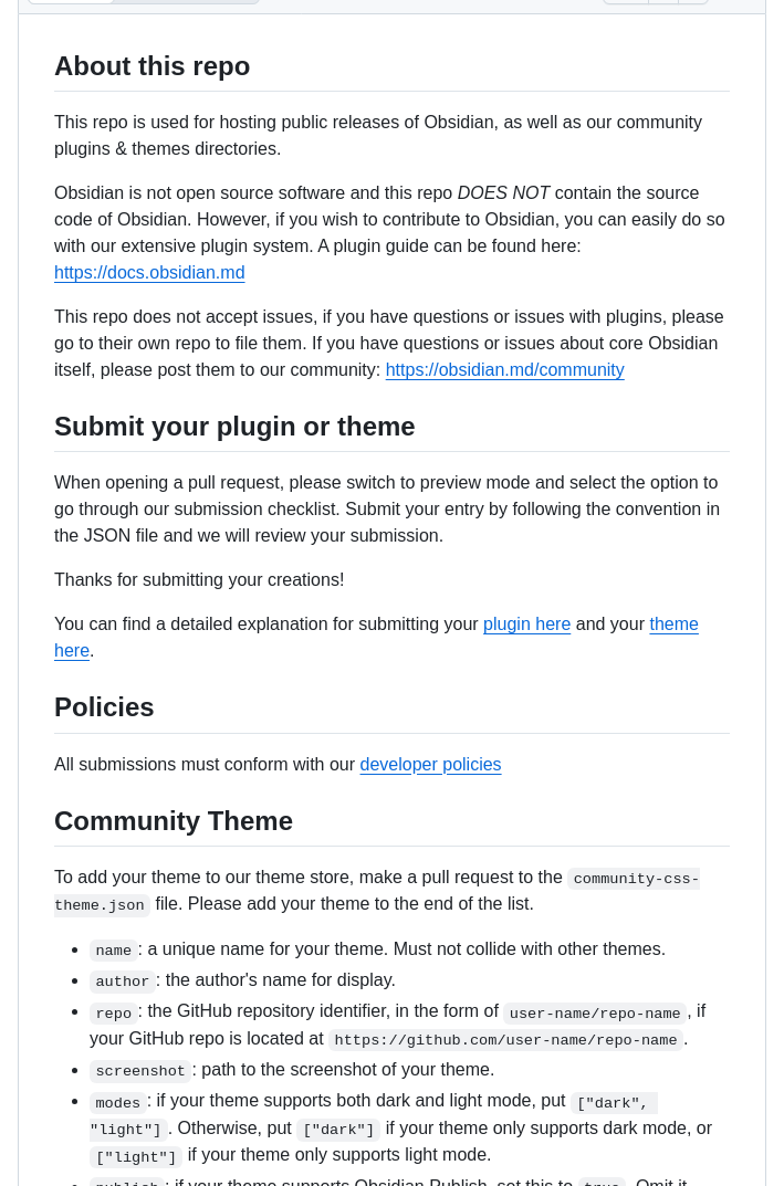 Obsidianmd Obsidian Releases screenshot