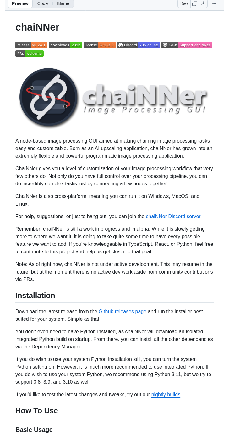 Chainner Org Chainner screenshot