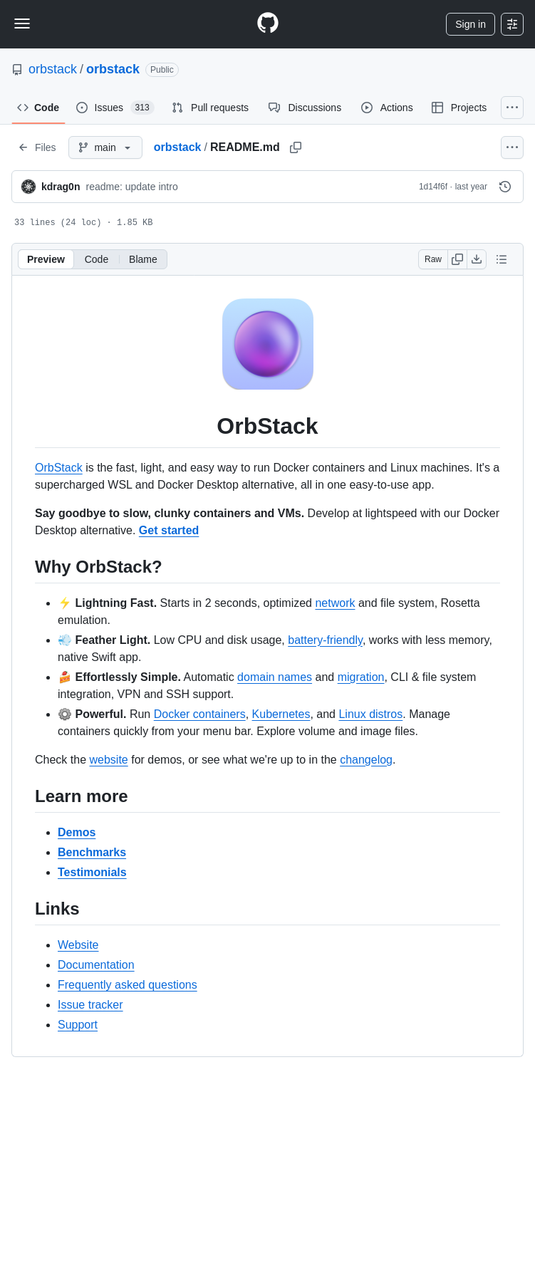 Orbstack Orbstack screenshot