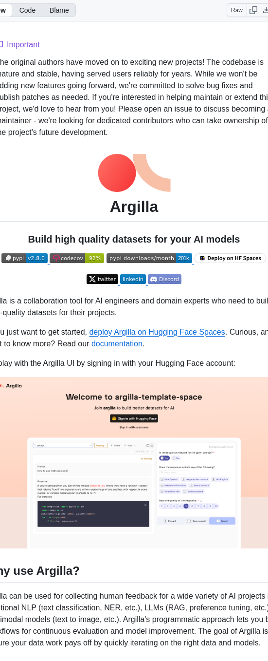 Argilla Io Argilla screenshot