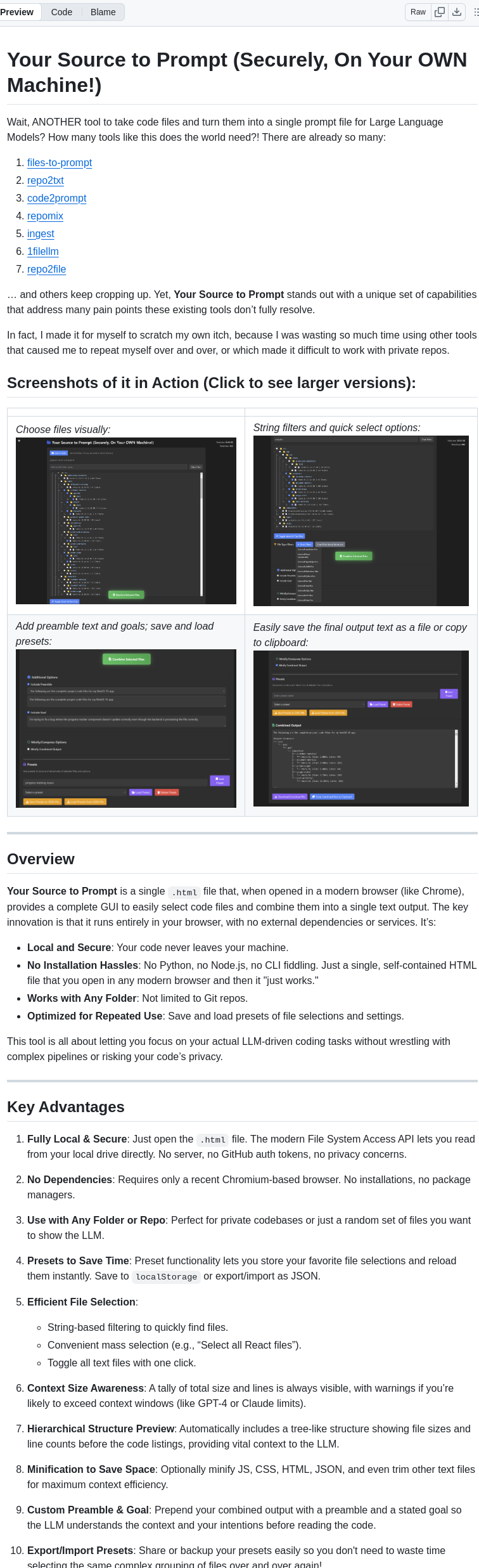 Dicklesworthstone Your Source To Prompt.html screenshot